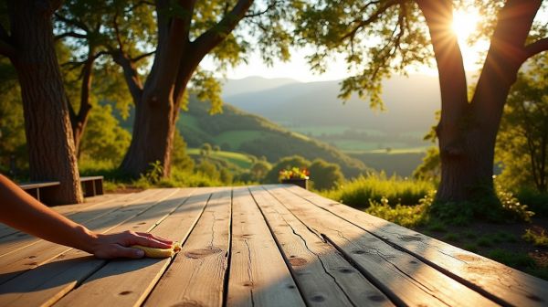 Écologique et efficace : le nettoyage de votre terrasse en bois dans les Landes